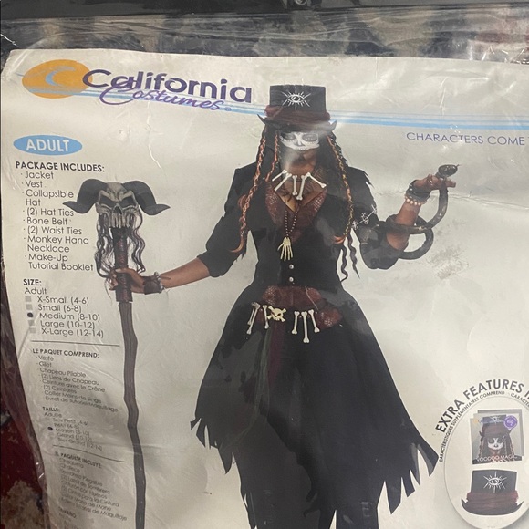 California Costumes Voodoo Magic Kids Costume - Black and Brown - Picture 2 of 4
